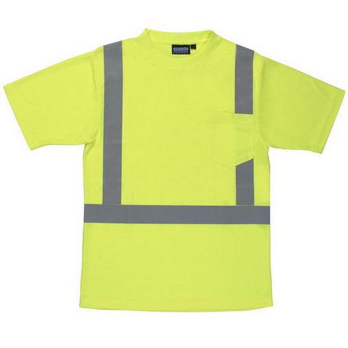 Custom Logo  ERB Class 2 Safety Pocket T-Shirt - 9006S 